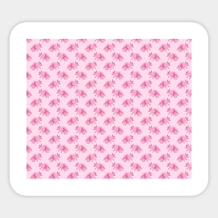 Pink Albino Axolotl Pattern Sticker